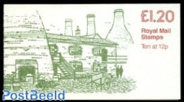 Great Britain 1980 Definitives Booklet, Bottle Kilns, Selvedge Left, Mint NH, Stamp Booklets - Ongebruikt