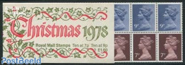 Great Britain 1978 Christmas Booklet, Mint NH, Religion - Christmas - Stamp Booklets - Nuevos
