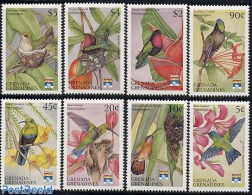 Grenada Grenadines 1992 Genova 92 8v, Mint NH, Nature - Birds - Hummingbirds - Grenade (1974-...)