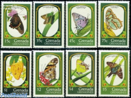 Grenada Grenadines 1993 Butterflies 8v, Mint NH, Nature - Butterflies - Grenada (1974-...)