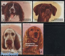 Grenada Grenadines 1997 Dogs 4v, Mint NH, Nature - Dogs - Grenada (1974-...)