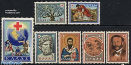 Greece 1959 Red Cross Congress 7v, Mint NH, Health - Science - Various - Health - Red Cross - Chemistry & Chemists - M.. - Nuevos