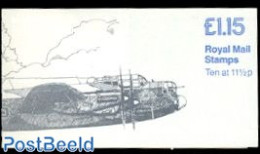 Great Britain 1981 Definitives Booklet, Spitfire, Selvedge Right, Mint NH, Transport - Stamp Booklets - Aircraft & Avi.. - Ongebruikt