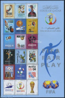 Qatar 2002 World Cup Football 18v M/s, Mint NH, Sport - Football - Sport (other And Mixed) - Art - Poster Art - Qatar