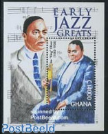 Ghana 2001 Joe Oliver S/s, Mint NH, Performance Art - Jazz Music - Music - Muziek