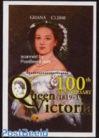 Ghana 2001 Queen Victoria S/s, Mint NH, History - Kings & Queens (Royalty) - Case Reali