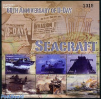 Palau 2004 D-Day 6v M/s, LCA1377, Mint NH, History - Transport - World War II - Ships And Boats - 2. Weltkrieg