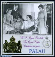 Palau 1999 Queen Mother S/s, Mint NH, History - Kings & Queens (Royalty) - Case Reali