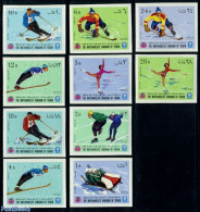 Yemen, Kingdom 1968 Olympic Winter Games 10v Imperforated, Mint NH, Sport - (Bob) Sleigh Sports - Ice Hockey - Olympic.. - Hiver