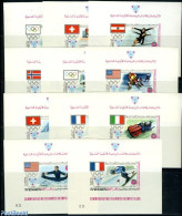 Yemen, Kingdom 1968 Olympic Winter Games 11 S/s, Mint NH, Sport - (Bob) Sleigh Sports - Ice Hockey - Olympic Winter Ga.. - Inverno