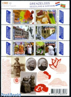 Netherlands 2010 Borderless Netherlands-Suriname 6v M/s, Costumes, Mint NH, Nature - Various - Fruit - Costumes - Unused Stamps