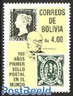 Bolivia 1990 150 Years Stamps 1v, Mint NH, Stamps On Stamps - Sellos Sobre Sellos