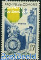 Comoros 1952 Military Medal 1v, Unused (hinged), History - Decorations - Militaria