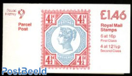Great Britain 1985 Def. Booklet, Parcel Post, Selvedge At Left, Mint NH, Stamp Booklets - Stamps On Stamps - Ongebruikt