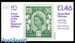 Great Britain 1985 Def. Booklet, Regional Stamps, Selvedge At Left, Mint NH, Stamp Booklets - Ongebruikt