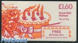 Great Britain 1983 Birthday Box Booklet, Selvedge At Left, Mint NH, Stamp Booklets - Nuevos