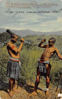 South Africa - Zulu Bride Attempting To Stab The Bridgegroom - SEE SCANS FOR CONDITION - Publ. Hallis & Co.  - Afrique Du Sud