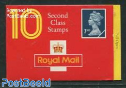 Great Britain 1990 10x 2nd Booklet, House Of Questa, Mint NH, Stamp Booklets - Ongebruikt