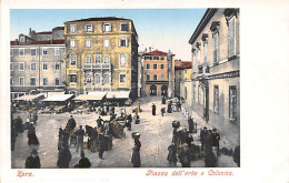 CROATIA - Zara - Piazza Dell'erbe E Colonna. - Croazia