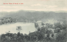 Sri Lanka - KANDY - General View And Lake - Publ. Plâté & Co. 443 - Sri Lanka (Ceylon)