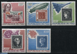 Mali 1979 Sir Rowland Hill 5v, Mint NH, Nature - Transport - Horses - Sir Rowland Hill - Stamps On Stamps - Coaches - .. - Rowland Hill