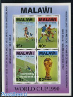 Malawi 1990 Football Games Italy S/s, Mint NH, Sport - Football - Malawi (1964-...)