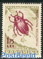 Romania 1956 Insects 1v, Purper, Mint NH, Nature - Insects - Neufs