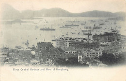 China - HONG KONG - Praya Central Harbour - Publ. M. Sternberg  - Chine (Hong Kong)