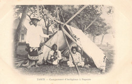 Polynésie - TAHITI - Campement D'indigènes à Papeete - Ed. Inconnu  - Polynésie Française