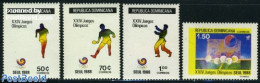 Dominican Republic 1988 Olympic Games 4v, Mint NH, Sport - Athletics - Judo - Olympic Games - Table Tennis - Atletiek