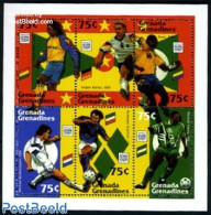Grenada Grenadines 1994 World Cup Football 6v M/s, Mint NH, Sport - Football - Grenada (1974-...)