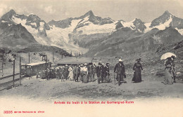 Suisse - Gornergrat-Kulm (VS) Arrivée Du Train à La Station - Ed. Photoglob 3886 - Otros & Sin Clasificación