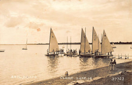 CLEAR LAKE (IA) Sailboats - REAL PHOTO - Other & Unclassified