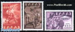 Greece 1949 Children Fund 3v, Mint NH, Various - Maps - Unused Stamps