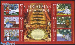 Guernsey 1998 Christmas S/s, Mint NH, Religion - Various - Christmas - Teddy Bears - Toys & Children's Games - Weihnachten