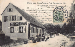 WANGENBOURG-ENGENTHAL (67) Obersteigen - Post Wangenburg Im Elsass -  Restauration Zum Goldbrunnen - Other & Unclassified
