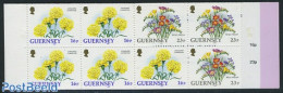 Guernsey 1992 Flowers Booklet, Mint NH, Nature - Flowers & Plants - Stamp Booklets - Non Classés