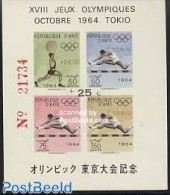 Haiti 1964 Olympic Games Overprint +25c S/s, Mint NH, Sport - Athletics - Olympic Games - Weightlifting - Atletiek