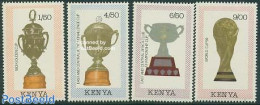 Kenia 1990 World Cup Football 4v, Mint NH, Sport - Football - Sonstige & Ohne Zuordnung