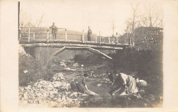 GANNA (VA) Lavandaie Nel Fiume Durante La Prima Guerra Mondiale - CARTOLINE FOTO 30 Gennaio 1918 - Varese