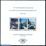 Belgium 1985 Railway Stamps S/s, Mint NH, Transport - Railways - Unused Stamps