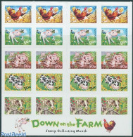 Australia 2005 Down On The Farm 20 Stamps Booklet, Mint NH, Nature - Animals (others & Mixed) - Cattle - Poultry - Sta.. - Nuovi