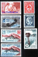 New Caledonia 1960 Stamp Centenary 7v, Mint NH, Science - Transport - Telephones - 100 Years Stamps - Post - Stamps On.. - Nuevos