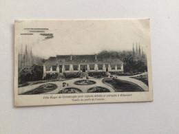 Carte Postale Ancienne (1912) Rixensart Villa Roger De Grimberghe Pour Enfants Débiles Et Estropiés - Rixensart