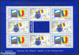 Romania 2006 EU Membership M/s, Mint NH, History - Various - Europa Hang-on Issues - Joint Issues - Maps - Nuevos