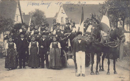 Wissembourg - Carte Photo 1919 - Villageois En Costume Folklorique - Photo Franz Bücheler - Wissembourg