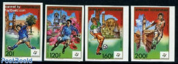 Central Africa 1989 World Cup Football 4v Imperforated, Mint NH, Sport - Football - Zentralafrik. Republik