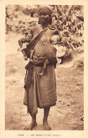 Gabon - Une Maman Et Ses Jumeaux - Ed. Société Des Missions Etrangères  - Gabon