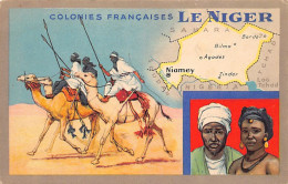 Niger - Carte Géographique Du Territoire - Touaregs - Couple Indigène - Ed. Lion Noir  - Níger