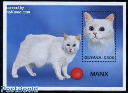 Guyana 1997 Cats S/s, Mint NH, Nature - Cats - Guiana (1966-...)